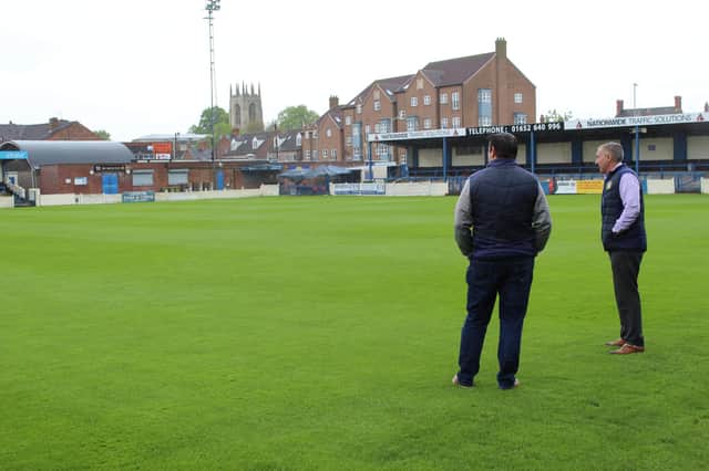 Richard Kane and Matt Boles want to see the fans back at Gainsborough Trinity in big numbers.