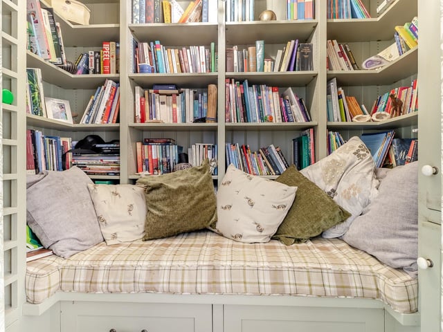 A reading area.