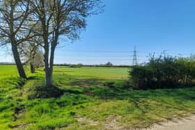 Land on High Rise, Coleby, where a battery farm is proposed. Credit: LDRS