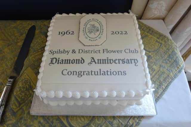 The 60th anniversary cake.