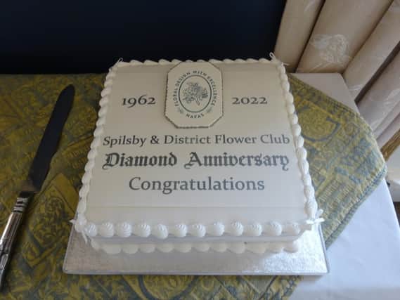The 60th anniversary cake.