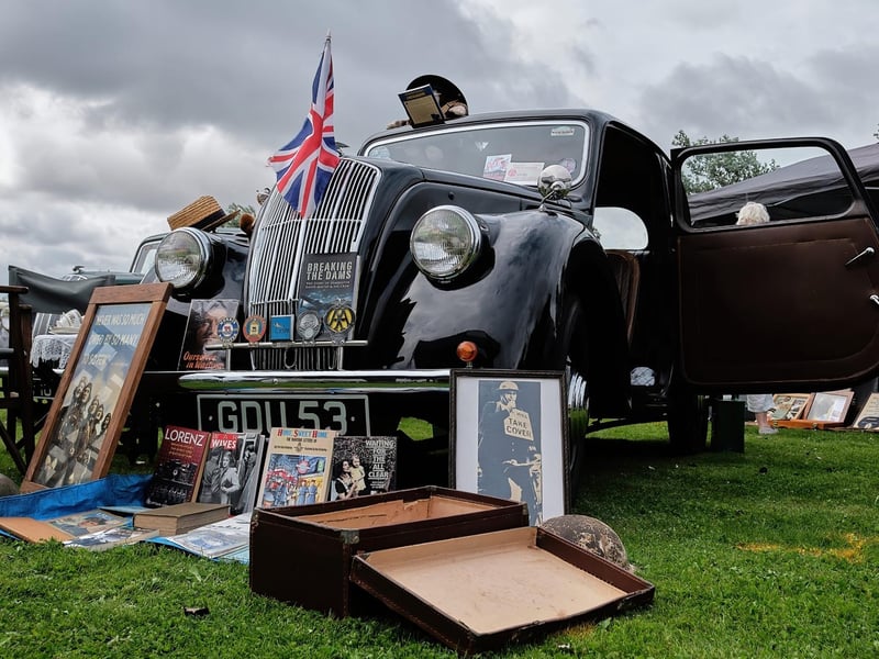 A display of items from the era.