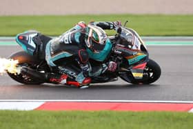 Hickman in race action at Donington Park. Photo by Dave Yeomans.