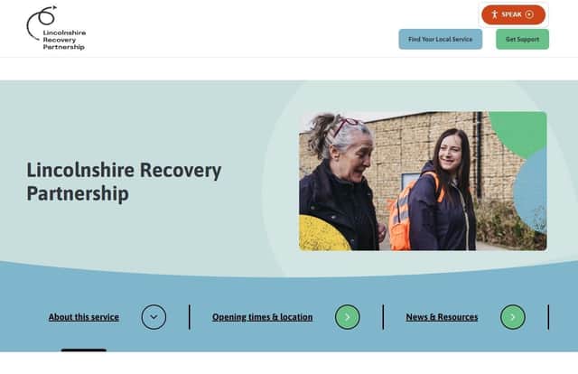 The Lincolnshire Recovery Partnership service is now 'live.'