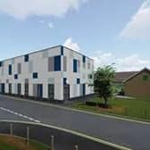 New operating theatres are being built at Grantham Hospital.