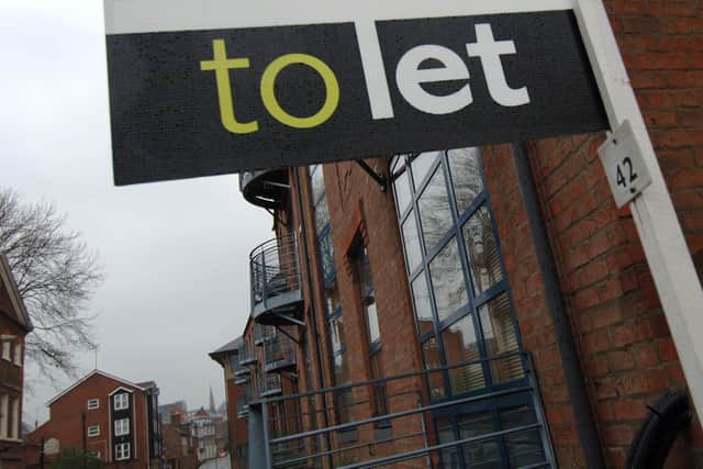 Residential property in York with the to let signs showing, as Paragon, the UK's third largest buy-to-let mortgage firm said it was facing funding uncertainties.