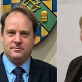 South Kesteven District Council leader Ashley Baxter & Rutland County Council leader Gale Waller. Photo: LDR