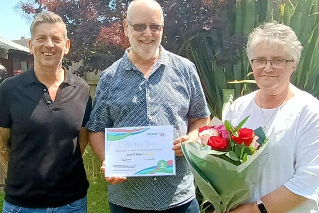 Judy and Nigel, foster carers with Nexus Fostering alongside East Midlands Area Manager Simon.