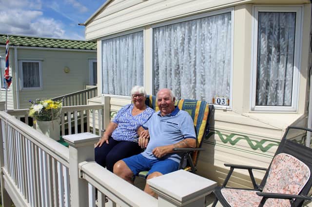 Joyce and Alan Priestley have owned a caravan on on Towervans Holiday Park in Mablethorpe for nearly 50 years.