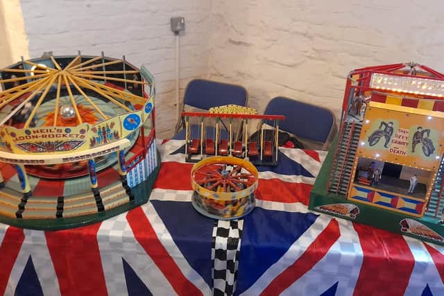 The fully working model of a Skegness fairground, including a wall-of-death ride, which will be on display at Dogdyke Pumping Station's next open day on Sunday (July 6).