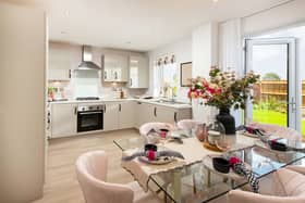 Typical kitchen in a show home at The Meadows