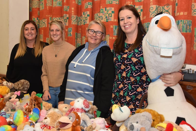 The Little Angels Toddler Group toy stall of Teddy Bears.