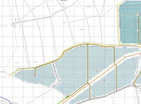 The layout of the proposed solar farm at Hatton.
