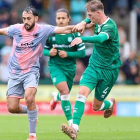 Yeovil v Boston action. Photo by Chris Bray.