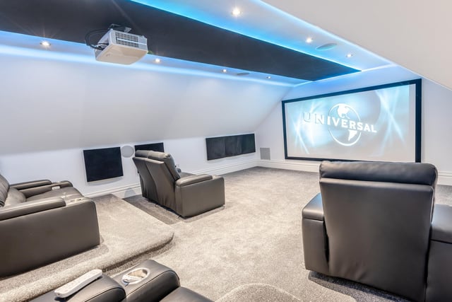 The cinema room.
