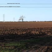 How the solar farm would look from a distance. Photo: SKDC