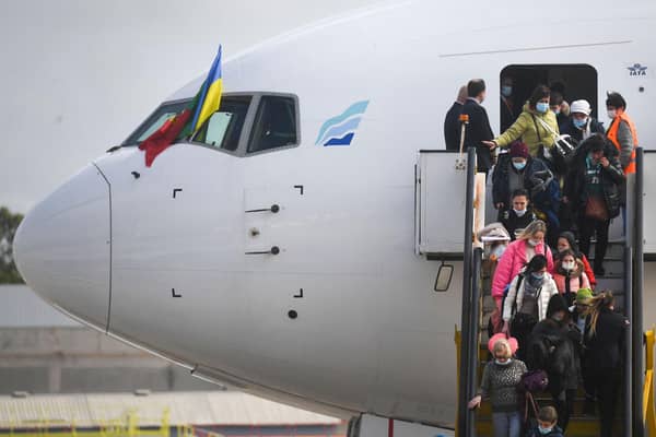 Thousands of Ukrainians have been forced to flee the homeland following the invasion by Russia. Picture: Patricia de Melo Moreira/AFC via Getty Images