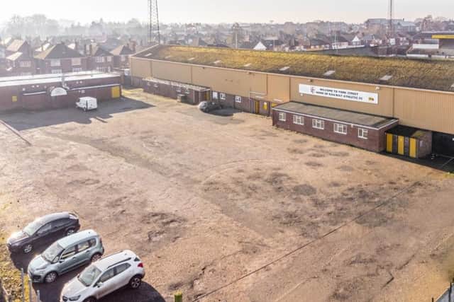 The car park area of the former Boston United football ground.