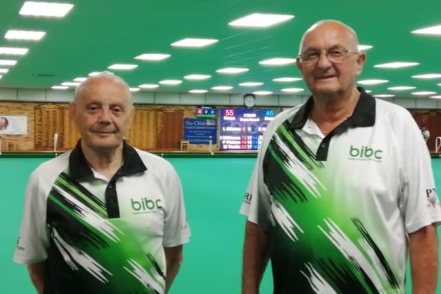 Novice Pairs winners, Colin Louth and Dave Gill