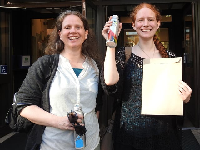 Time to celebrate. Isla McQuade, of Heckington, will study English Literature at Liverpool University and eventually wants to run her own book shop.