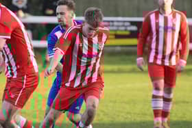 Reece Pemberton was on target for Horncastle on Saturday.