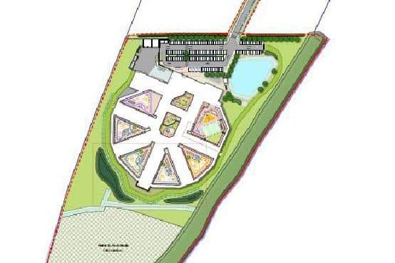 The site layout of the proposed new secure Sleaford Children's Home.
