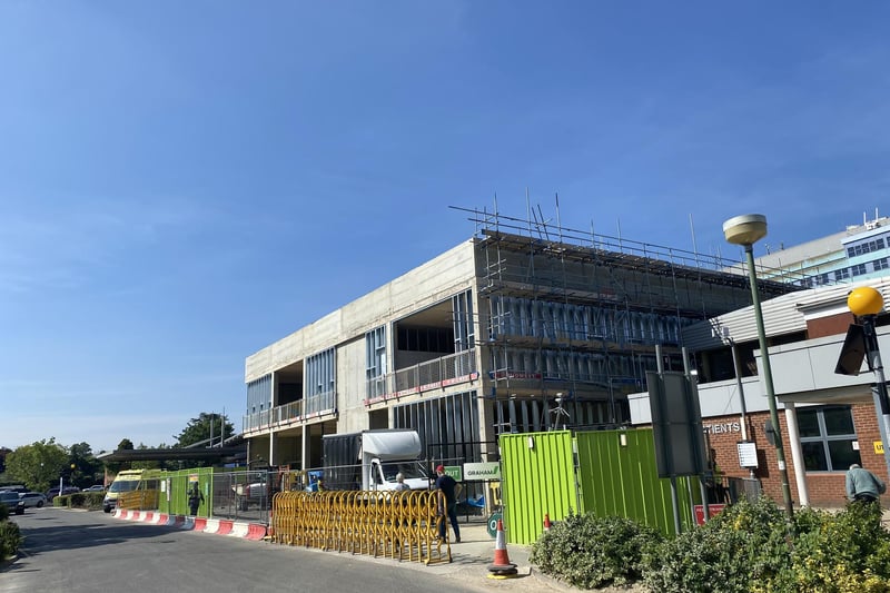 As the site appears following the last concrete pour.