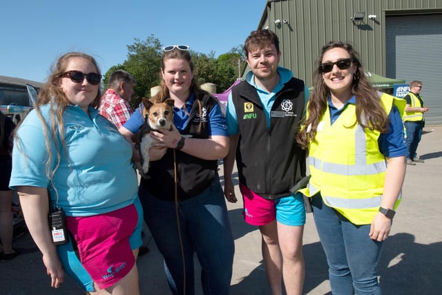 Members of the organising committee L-R Beth Appleyard, Sarah Howseman, Harry Mason - county chairman and Holly Howell.
