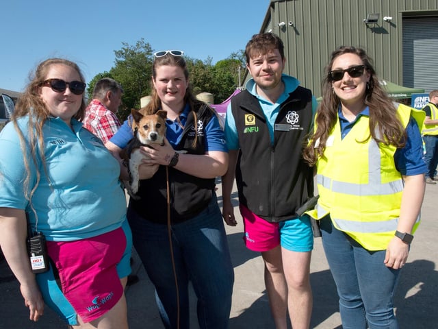 Members of the organising committee L-R Beth Appleyard, Sarah Howseman, Harry Mason - county chairman and Holly Howell.