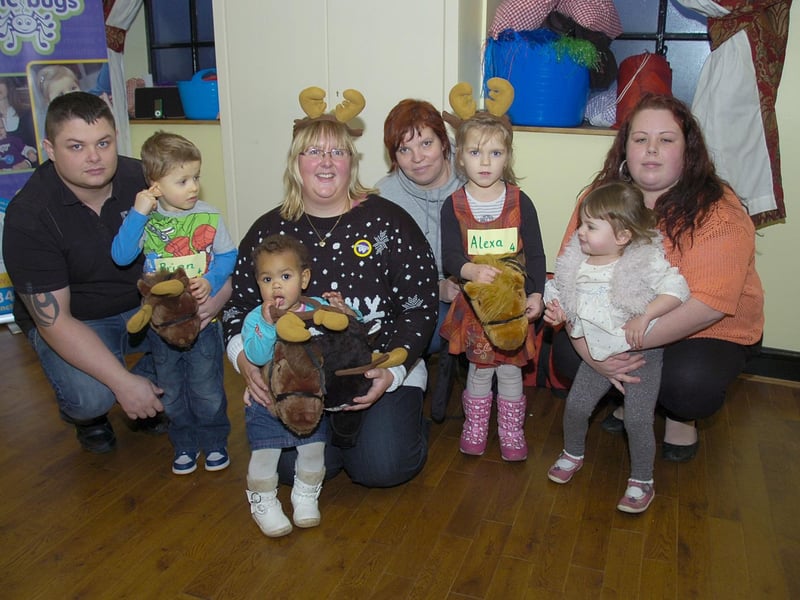A festive celebration in Boston shortly before Christmas 2013 for families affected by recent flooding.