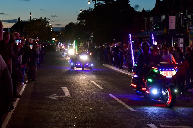 Around 3,000 turned out to watch Skegness Light Parade.