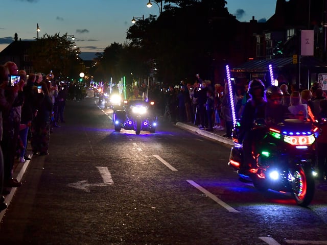 Around 3,000 turned out to watch Skegness Light Parade.