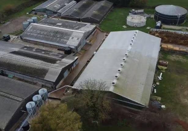 North Moor Farm in Lincolnshire, which houses about 6,000 pigs. Photograph: Animal Justice Project