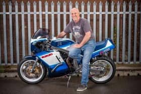 Dean and his Suzuki