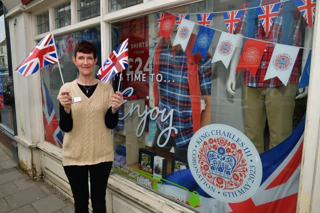 Manager of The Edinburgh Wollen Mill, Jayne James.