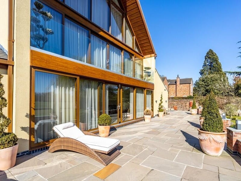 The patio.