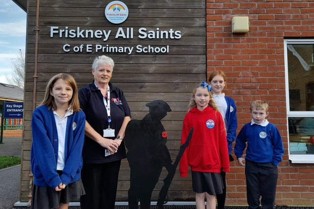 Pupils and staff from Friskney All Saints Primary School, took part in remembrance events on Friday.
