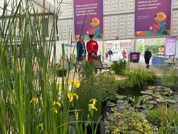 Dawn Fisher at the Chelsea Flower Show.