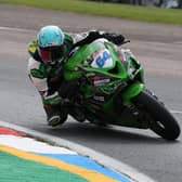 Asher Durham on his way to 11th place at Thruxton