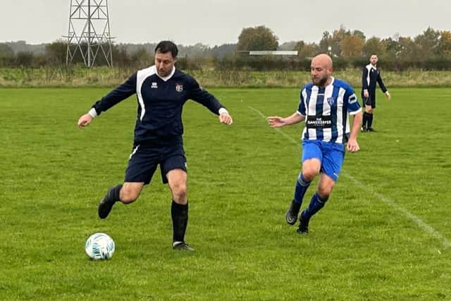 Action from Saturday's win for Barnetby.