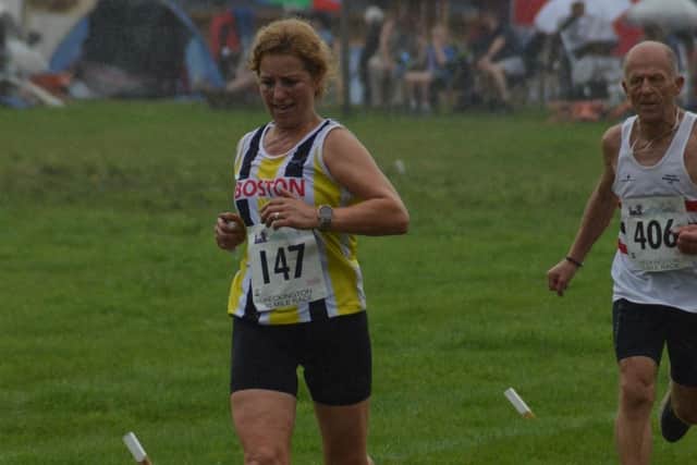 Elektra Roberts leading the ladies home