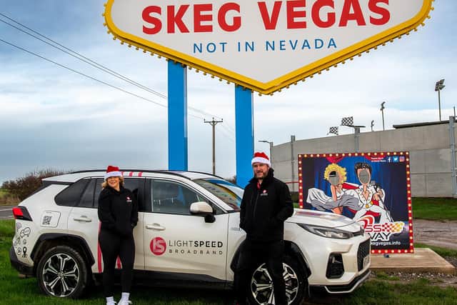 Carmé Mandzij, Sales and Community Engagement Lead, and Daniel Delastie, Community Engagement Lead, in Skegness.