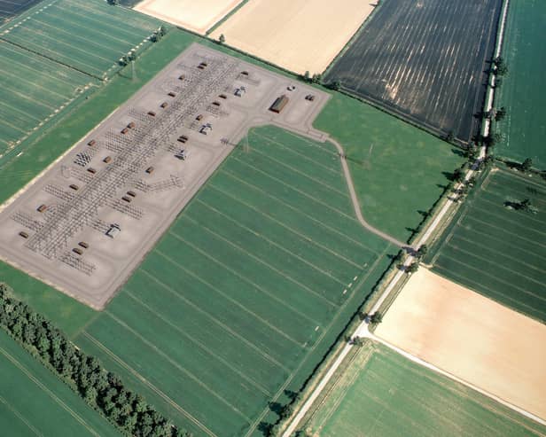 3D visualisation of the proposed substation at Heath Lane, Navenby Credit: National Grid