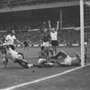 Few moments in sporting history have provoked such fierce debate as Geoff Hurst's second goal against West Germany in the 1966 final at Wembley. Fans all held their breath as referee Gottfried Dienst consulted with linesman Tofiq Bahramov before awarding the goal.