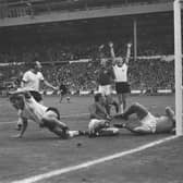 Few moments in sporting history have provoked such fierce debate as Geoff Hurst's second goal against West Germany in the 1966 final at Wembley. Fans all held their breath as referee Gottfried Dienst consulted with linesman Tofiq Bahramov before awarding the goal.