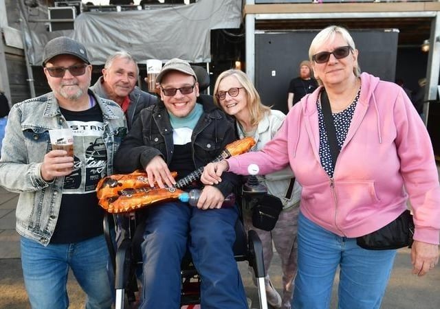 Steve Dickinson, Brian Beighton, Adam Dickinson, Barbara Beighton and Sue Dickinson of Sheffield