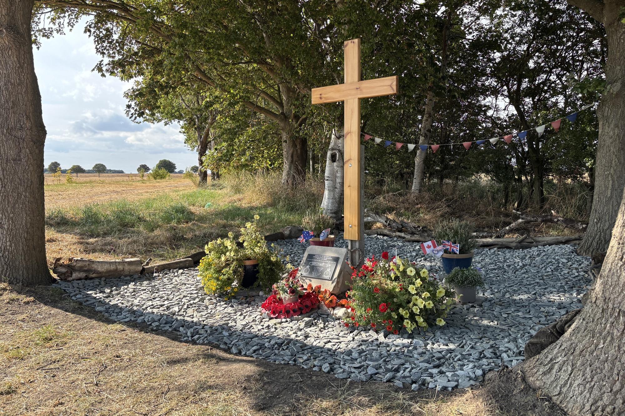 Gedenkgottesdienst für die Lancaster-Besatzung, die in der Nähe von Boston ...