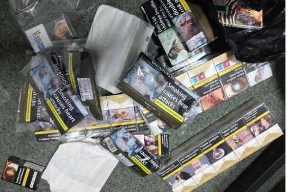 Suspected illegal cigarettes were also seized. Photo: Lincs Police