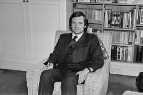Author Jeffrey Archer in December 27th 1974 after stepping down as MP for Louth. (Photo by Stan Meagher/Daily Express/Hulton Archive/Getty Images)