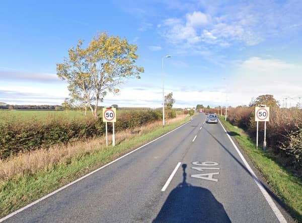 The A16 at North Thorsby.